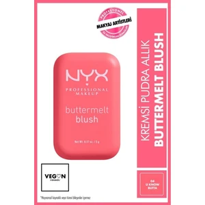 NYX Professional Makeup Buttermelt Blush Kremsi Pembe Pudra Allık - 04 U Know Butta