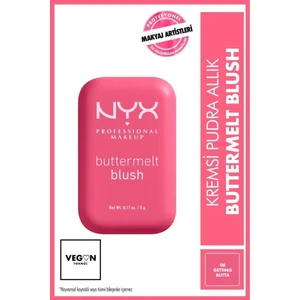 NYX Professional Makeup Buttermelt Blush Kremsi Pembe Pudra Allık - 08 Getting Butta