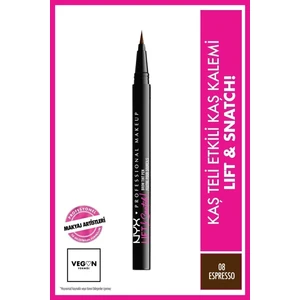 NYX Professional Makeup Kahverengi Kaş Kalemi 16 Saat Kalıcı Vegan Formül Uzun Süre Etkili