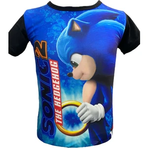 Kai Kids Kirpi Sonic The Hedhegog 2 3D Dijital Baskılı T-Shirt Çocuk Tişört
