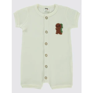 Civil Baby Erkek Bebek Patiksiz Tulum 6-18 Ay Ekru