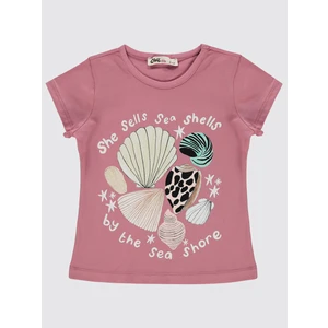 Civil Girls Kız Çocuk Tişört 2-5 Yaş Kozmetik Pembe