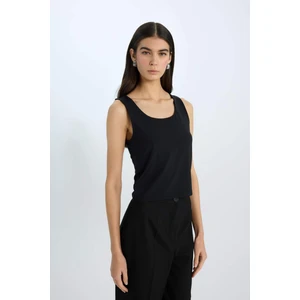 Slim Fit Basic Düz Kare Yaka Atlet C2622AX25SP