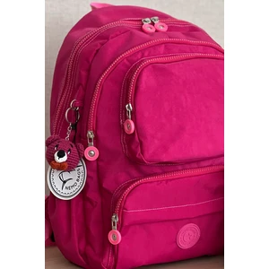 Nemo Group Orta Boy Okul Çantası Laptop ve Seyahat Sırt Çantası Su Geçirmez Ayıcık Anahtarlık Hediyeli