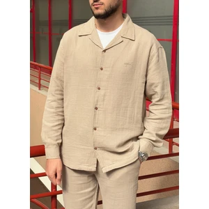 Apaş Yaka, Müslin Bezi, Yazlık&baharlık, Nefes Alan, 100% Pamuk, Oversize Gömlek G11