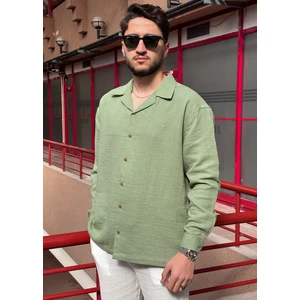 Apaş Yaka, Müslin Bezi, Yazlık&baharlık, Nefes Alan, 100% Pamuk, Oversize Gömlek G11