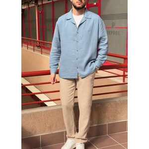 Apaş Yaka, Müslin Bezi, Yazlık&baharlık, Nefes Alan, 100% Pamuk, Oversize Gömlek G11