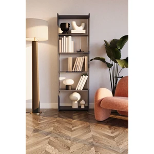 Wood Aria Breeze 5 Bölmeli Kitaplık - Koyu Gri