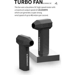 Crossgun X3 Işıklı Jet Turbo Fan 4 Kademe Hava Üfleyici 130000 Rpm Fırçasız Motor