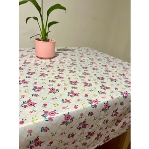Battal Boy 200 x 200 cm Çiçekli Dertsiz Leke Tutmaz Sofra Bezi - Masa Örtüsü - Piknik Örtüsü