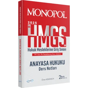 Monopol Yayınları HMGS Anayasa Hukuku Ders Notları 2. Baskı