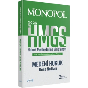 Monopol Yayınları HMGS Medeni Hukuk Ders Notları 2. Baskı