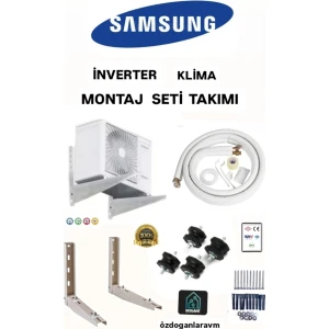 Universal 9000 Btu ve 12000 Btu Klima Montaj Seti Takımı 3 Metre Boru Ayak Takoz