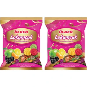 Lokumcuk Karışık Meyveli Yumuşak Şeker 350 gr 2'li