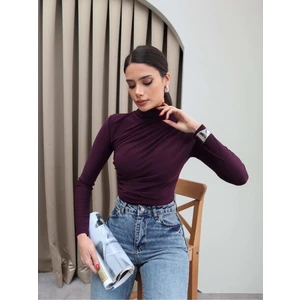 Omuz ve Bel Pile Detaylı Bluz