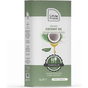 Las Frutas Yemeklik Hindistan Cevizi Yağı 1 Litre – Soğuk Sıkım, Saf & Doğal