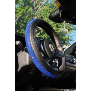 Saks Mavi Taşlı Direksiyon Kılıfı