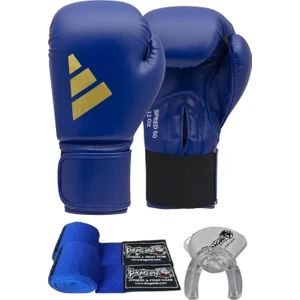 ADISBG50 SPEED50 adidas Boks Eldiveni Kick Boks Muay Thai Boks Eldiveni, Bandaj ve Dislik 3’lü Set