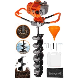 Alman GTX63 150 mm Çelik Şanzuman 
benzinli Toprak Burgu Makinesi Fidan Dikme Makinesi
