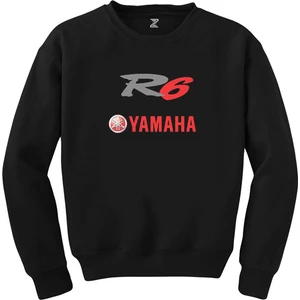 Yamha R6 Red Siyah Sweatshirt