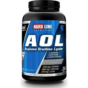 Hardline Nutrition AOL Arjinin Takviyesi 120 Kapsül – Spor Performansı ve Dayanıklılık Artırıcı Destek