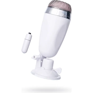 Eller Serbest Özellikli ve Titreşimli Mastürbatör - Gerçekçi Tasarım A-Toys By Toyfa Coochy Gerçekçi Masturbator, Tpr, Beyaz, 21 cm