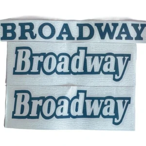 Renault 9 - Broadway Kağıt Yazı Ön Çamurluklar ve Arka Bagaj Yazı 3 Adet