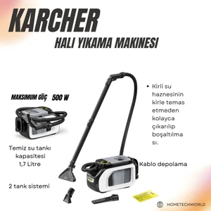Optimum Temizlik Sonuçları Için Kanıtlanmış Kärcher Teknolojisi, Home Halı Yıkama Makinesi Beyaz