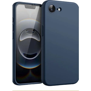 Case Port Apple iPhone 16E Kilif Kamera Korumall Yumusak Renkli Silikon Kapak Silinebilir Mat Hisli