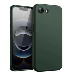Case Port Apple iPhone 16E Kilif Kamera Korumall Yumusak Renkli Silikon Kapak Silinebilir Mat Hisli