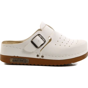 Beyaz Anatomik Unisex Sabo Terlik 07-008 G