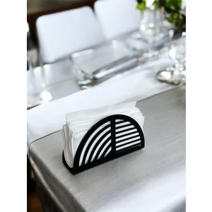 Peçetelik Metal Peçetelik Siyah Peçetelik Masaüstü Peçetelik Oval Peçetelik