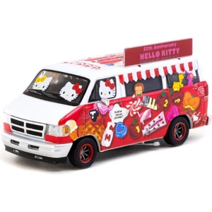 Tarmac Works 1/64 Dodge Van Hello Kitty Food Truck