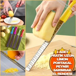 1 Adet Pratik El Rendesi | Portakal, Limon, Peynir, Sarımsak, Çikolata, Rendesi