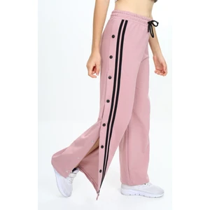 Kız Çocuk %100 Pamuk Yandan Çıt Çıtlı Siyah Alt EŞOFMAN-EŞF-0005