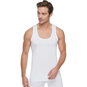 Erkek Penye Atlet 3'lü Paket Beyaz