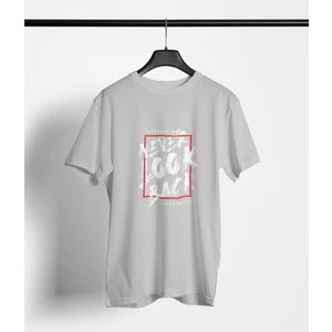 Never Look Back Baskılı Oversize Bisiklet Yakalı Tişört