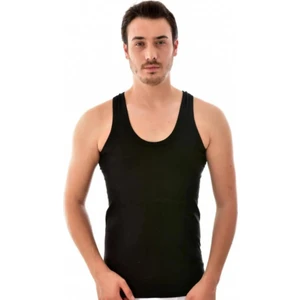 Erkek Siyah 3'lü Paket Ribana Atlet