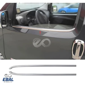 Ebal Oto Fiat Fiorino Krom Cam Çıtası 2 Prç. 2008 Ve Üzeri P. Çelik