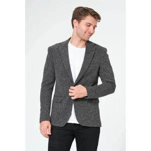 Erkek Slim Fit Blazer Ceket Antrasit