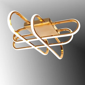 TT338-SR Tt Aydınlatma Kasef Model Sarı Kaplama LED Avize