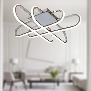 TT338-KR Tt Aydınlatma Kasef Model Krom Kaplama LED Avize