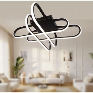 TT338-SY Tt Aydınlatma Kasef Model Mat Siyah Kaplama LED Avize