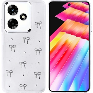 İnfinix Hot 30 Kılıf Sİmli Kamera Çerçveli ve Mini Fİgür Desenli Ultra Koruma Sağlayan Kutup Sert Silikon Kapak