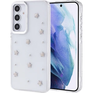 Techno Guru Samsung Galaxy A55 Kılıf Simli Kamera Çerçveli ve Mini Figür Desenli Ultra Koruma Sağlayan Kutup Sert Silikon Kapak
