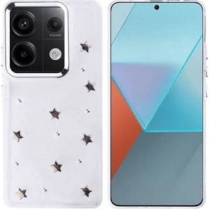 Techno Guru Redmi Note 13 Pro 4g Kılıf Simli Kamera Çerçveli ve Mini Figür Desenli Ultra Koruma Sağlayan Kutup Sert Silikon Kapak