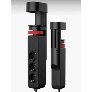 Rose Teknoloji Termal Akım Korumalı Masa Kenarı Ayarlanabilir 3 Priz+2 Usb+1 Type-C Girişli 1.8m Uzatma Kablolu Hızlı Şarj Destekli Priz