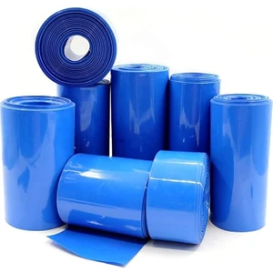 Absol Enerji Batarya Pvc Kaplama Shrink - Isıyla Daralan Makaron - 1 Metre - Tüm Boyutlar - Mavi