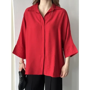 Paw Garage Kadın Alina Ön Patlı Oversize Keten Ayrobin Gömlek