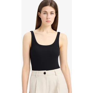 Slim Fit Dar Kesim Yuvarlak Yaka Basic Düz Fitilli Kaşkorse Atlet F0098AX25SP